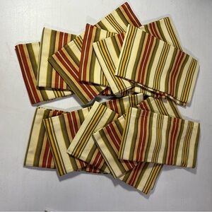 Stripped Cloth Dinner Napkins, 11 ct.